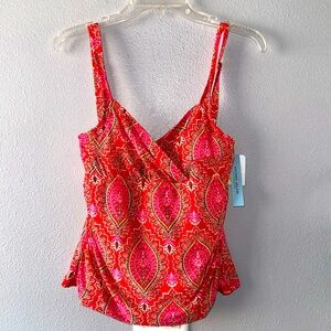 NWT- Antonio Melani- Multicolor Tankini-Sz M